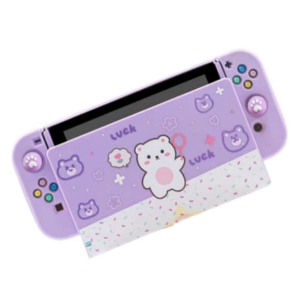 Carcasa + Protector Frontal kawaii para Nintendo Switch