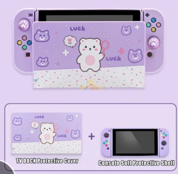 Carcasa + Protector Frontal kawaii para Nintendo Switch - Imagen 2