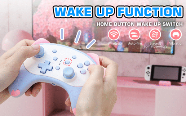 Control Inalámbrico Mando Orejas de Gato Joystick para Nintendo Switch / Nintendo Switch Lite / Nintendo Switch Oled - Imagen 2